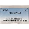 Image 3 : 1969-S ROOSEVELT DIME PCGS PR69