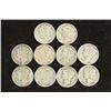 Image 1 : 10 ASSORTED 1930'S & 40'S MERCURY DIMES