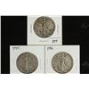 Image 1 : 1944-D,45 & 46 WALKING LIBERTY HALF DOLLARS