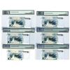 Image 2 : Peoples Bank of China, 2005, Group of 9 Mostly Solid Serial Notes