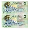 Image 2 : Cook Islands, 1987, Pair of Two Digit Radar Notes