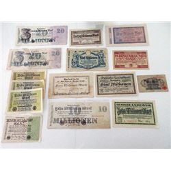 German Banknote Assortment & Accumulation.