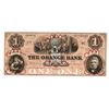 Image 1 : Orange Bank in the County of Essex, ca.1850's Proof Obsolete Banknote.