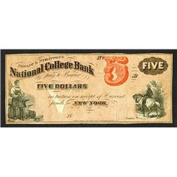 Bryant & Stratton's National College Bank College Currency.