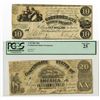 Image 1 : C.S.A. 1861 $10, T-28 & $20, T18, Issued Confederate Banknote Pair.