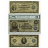 Image 1 : U.S. Large Size FRN, National Banknote Trio