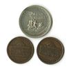 Image 2 : Merchants Exchange Token Pair ca. 1840 & 1941-45 U.S. Treasury Award.