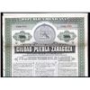 Image 1 : Bonos Del Honorable Ayuntamiento del la Ciudad de Puebla de Zaragoza 1907 Specimen Bond.
