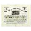 Image 1 : Sioux Falls Investment and Improvement Co., 1889 Stock Certificate with Text on Back Relating to Mak