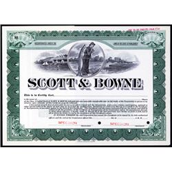 Scott & Bowne Specimen Stock.