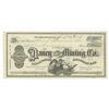 Image 1 : Daney Gold & Silver Mining Co., 1876 Issued stock certificate.
