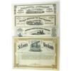 Image 2 : Railroad & Related Stock Certificate Assortment, ca.1850-1900