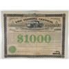 Image 1 : Florida Central Railroad Co., 1877 Issued Bond