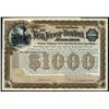 Image 1 : New Jersey and New York Railroad Co., 1892 Issued Bond.
