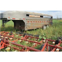 Sokal goose neck stock trailer 20 ft floor tandem axle