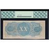 Image 2 : 1863 $20 Confederate States of America Note PCGS 45