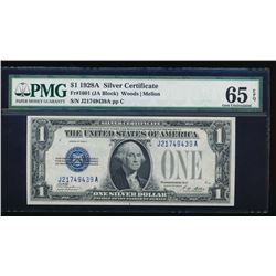 1928A $1 Silver Certificate PMG 65EPQ