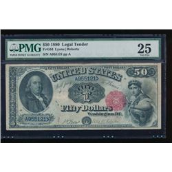 1880 $50 Legal Tender Note PMG 25