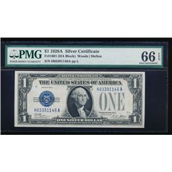 1928A $1 Silver Certificate PMG 66EPQ