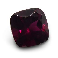 2.09ct Square Cushion Raspberry Garnet Gemstone