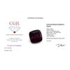 Image 5 : 2.09ct Square Cushion Raspberry Garnet Gemstone