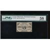 Image 1 : 3 Cent Third Issue Fractional Note PMG 58