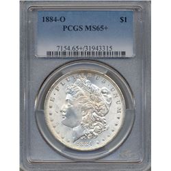 1884-O $1 Morgan Silver Dollar Coin PCGS MS65+