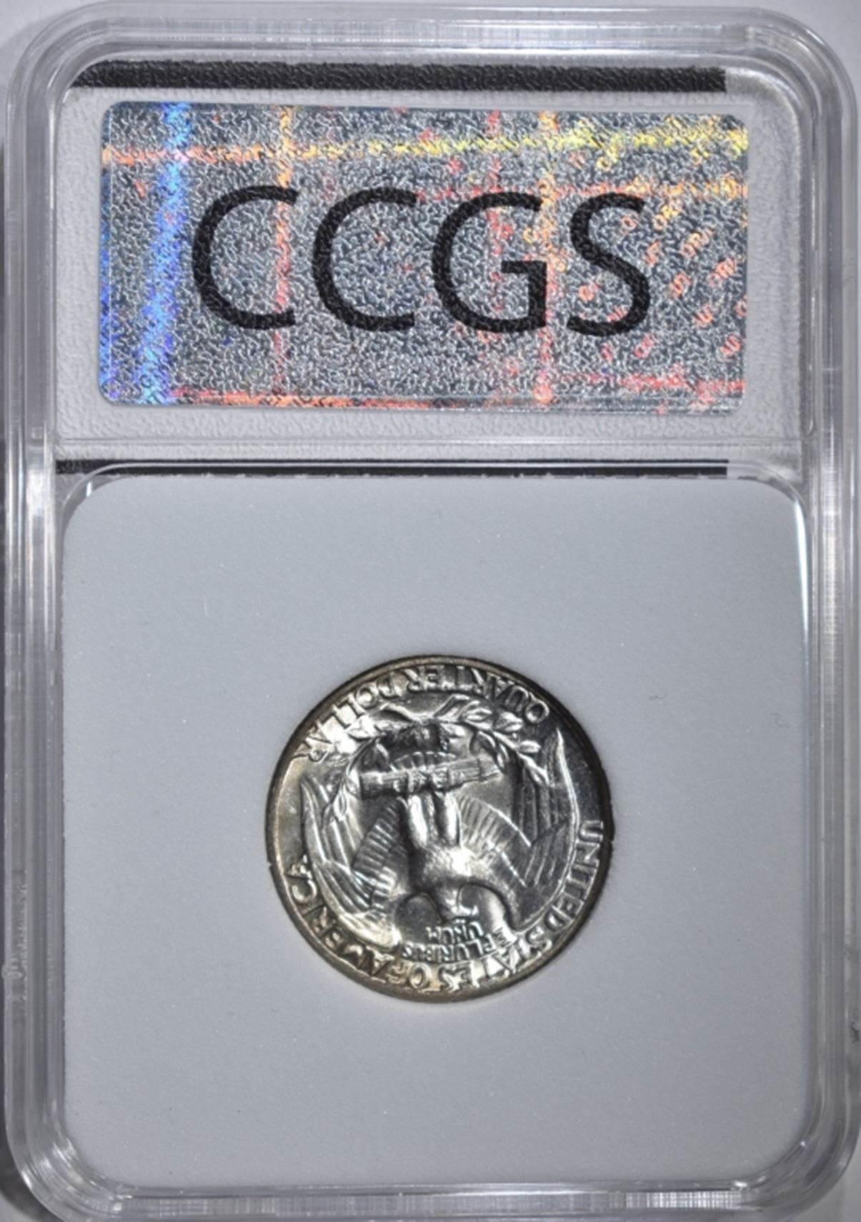 1955 WASHINGTON QUARTER CCGS SUPERB GEM