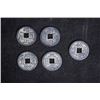 Image 1 : Five Chinese coins.