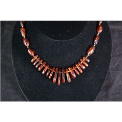 An Amber necklace.