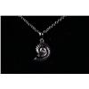Image 2 : A 925 silver necklace with "conch" pattern.