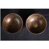Image 2 : Two cooper bowls engraved with "Figures and Flora".