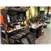 Image 1 : MASTERCRAFT TOOL BOX WITH METAL RACK, BENCH AND CONTENTS INC. SPRAY PAINT/AEROSOLS