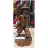 Image 1 : WOOD CARVED FIGURE