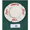 Image 1 : 1950'S LABATT'S BEER PORCELAIN ASHTRAY