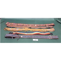 5 VINTAGE GUITAR STRAPS