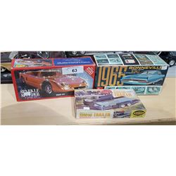 THREE 1960'S MODEL KITS