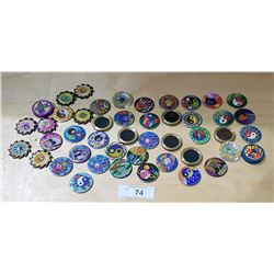 46 BRASS POGS IN TUBE