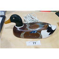 VINTAGE WOOD DUCK DECOY TELEPHONE