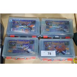 4 MINIATURE ARMORED GEAR TOYS