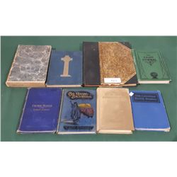 8 ANTIQUE BOOKS