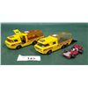 Image 1 : 2 VINTAGE MATCHBOX K-7 RACING TRANSPORTER TRUCKS W/CAR