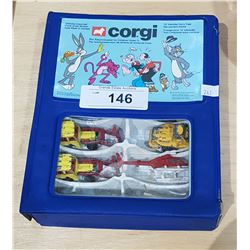 CORGIE DIE CAST TOYS IN CASE,
