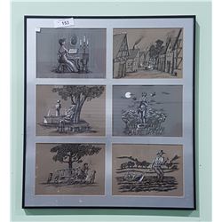 VINTAGE BLACK/WHITE PRINT