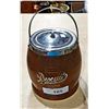 Image 1 : VINTAGE WOOD BISCUIT BARREL