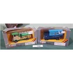 2 CORGIE DIE CAST TRUCKS