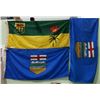 Image 1 : 3 SASKATCHEWAN & ALBERTA PROVINCIAL FLAGS