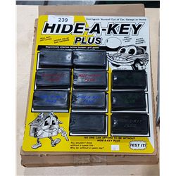 NOS "HIDE A KEY" COUNTERTOP DISPLAY UNUSED