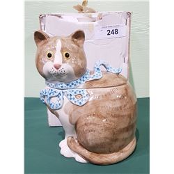 FITZ & FLOYD KITTY COOKIE JAR