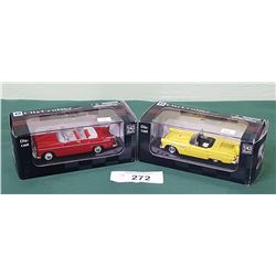 2 NIB NEW RAY DIE CAST CARS